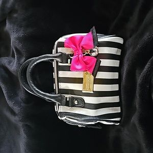 Betsey Johnson mini striped purse